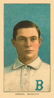 1909 White Borders Ghosts, Miscuts, Proofs, Blank Backs & Oddities Jordan, Brooklyn #243 Baseball Card