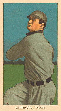 1909 White Borders Ghosts, Miscuts, Proofs, Blank Backs & Oddities Lattimore, Toledo #277 Baseball Card