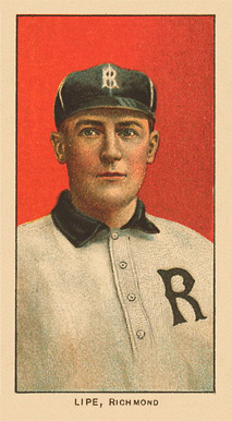 1909 White Borders Ghosts, Miscuts, Proofs, Blank Backs & Oddities Lipe, Richmond #287 Baseball Card