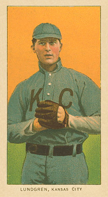 1909 White Borders Ghosts, Miscuts, Proofs, Blank Backs & Oddities Lundgren, Kansas City #293 Baseball Card