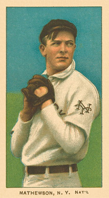 1909 White Borders Ghosts, Miscuts, Proofs, Blank Backs & Oddities Mathewson, N.Y. Nat'L #307 Baseball Card