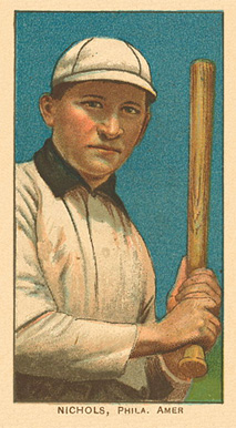 1909 White Borders Ghosts, Miscuts, Proofs, Blank Backs & Oddities Nichols, Phila. Amer. #359 Baseball Card