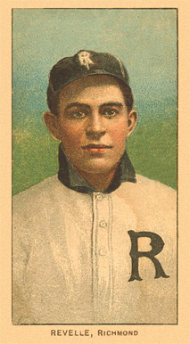 1909 White Borders Ghosts, Miscuts, Proofs, Blank Backs & Oddities Revelle, Richmond #408 Baseball Card