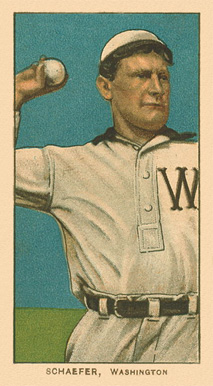 1909 White Borders Ghosts, Miscuts, Proofs, Blank Backs & Oddities Schaefer, Washington #421 Baseball Card