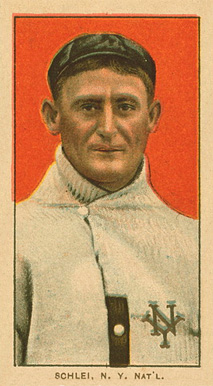 1909 White Borders Ghosts, Miscuts, Proofs, Blank Backs & Oddities Schlei, N.Y. Nat'L #426 Baseball Card