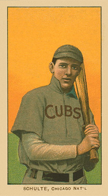 1909 White Borders Ghosts, Miscuts, Proofs, Blank Backs & Oddities Schulte, Chicago Nat'L #430 Baseball Card