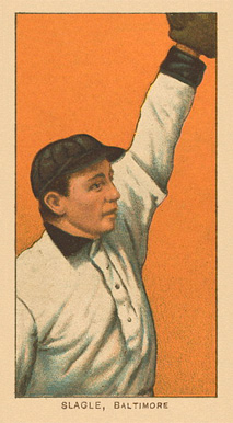 1909 White Borders Ghosts, Miscuts, Proofs, Blank Backs & Oddities Slagle, Baltimore #445 Baseball Card