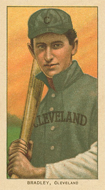 1909 White Borders Ghosts, Miscuts, Proofs, Blank Backs & Oddities Bradley, Cleveland #46 Baseball Card