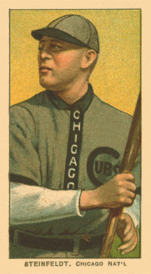 1909 White Borders Ghosts, Miscuts, Proofs, Blank Backs & Oddities Steinfeldt, Chicago Nat'L #464 Baseball Card