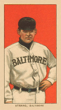 1909 White Borders Ghosts, Miscuts, Proofs, Blank Backs & Oddities Strang, Baltimore #469 Baseball Card