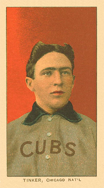 1909 White Borders Ghosts, Miscuts, Proofs, Blank Backs & Oddities Tinker, Chicago Nat'L #488 Baseball Card