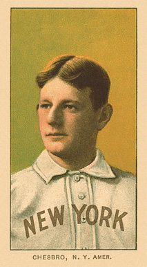 1909 White Borders Ghosts, Miscuts, Proofs, Blank Backs & Oddities Chesbro, N.Y. Amer. #87 Baseball Card