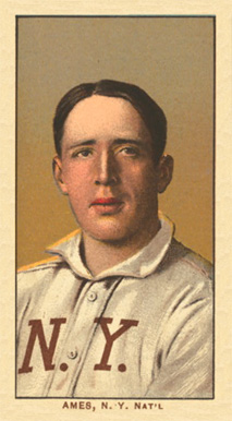 1909 White Borders Ghosts, Miscuts, Proofs, Blank Backs & Oddities Ames, N.Y. Nat'l #9 Baseball Card