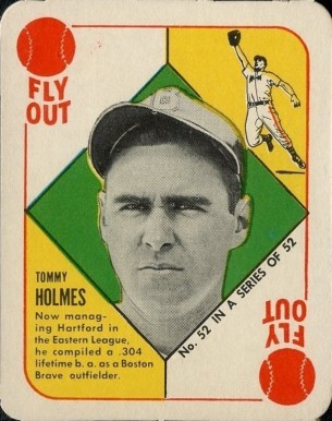 1951 Topps Red Backs Tommy Holmes #52 Baseball Card