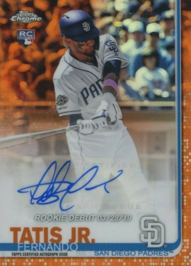 2019 Topps Chrome Rookie Autographs Fernando Tatis Jr. #RA-FT Baseball Card