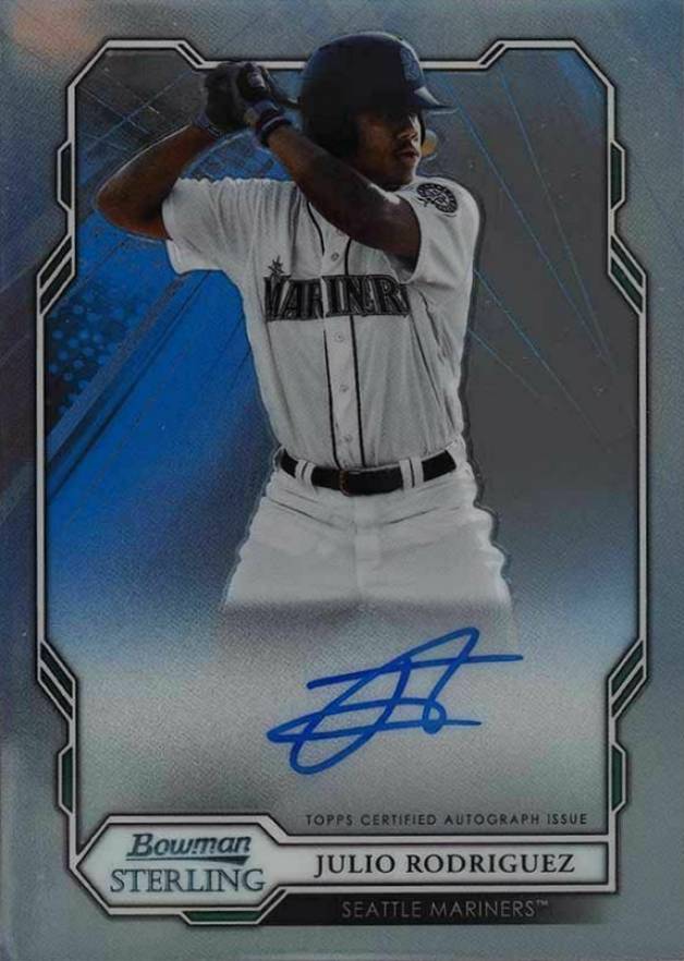 2019 Bowman Sterling Prospect Autographs Julio Rodriguez #JR Baseball Card