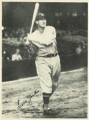 1929 Kashin Publications Leon Goslin # Baseball Card