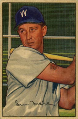 1952 Bowman Sam Mele #15 Baseball Card