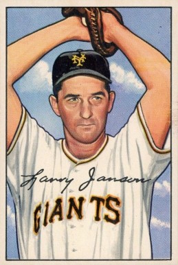 1952 Bowman Larry Jansen #90 Baseball Card