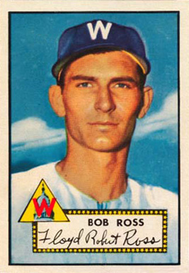 1952 Topps Bob Ross #298 Baseball Card