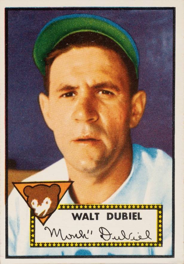 1952 Topps Walt Dubiel #164g Baseball Card