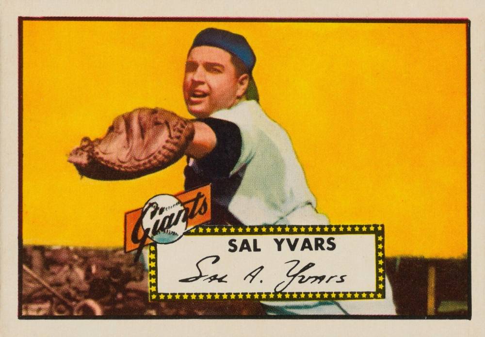 1952 Topps Sal Yvars #338 Baseball Card