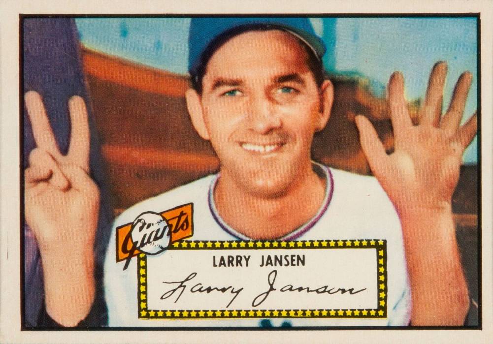 1952 Topps Larry Jansen #5 Baseball Card