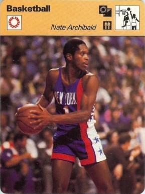1977 Sportscaster Nate Archibald #09-12 Basketball Card