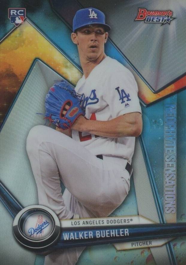 2018 Bowman's Best Neophyte Sensations Walker Buehler #NS-WB Baseball Card