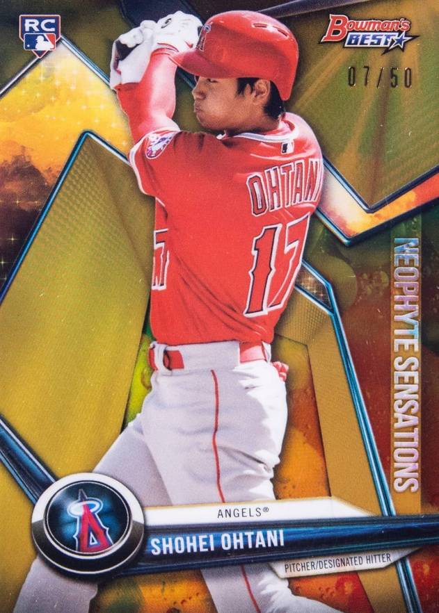 2018 Bowman's Best Neophyte Sensations Shohei Ohtani #NS-SO Baseball Card