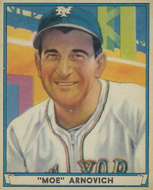 1941 Play Ball Moe Arnovich #57 Baseball Card