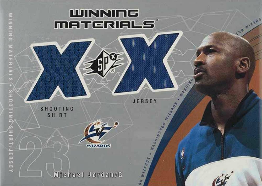 2002 SPx Winning Materials Michael Jordan #MJ-W Basketball Card