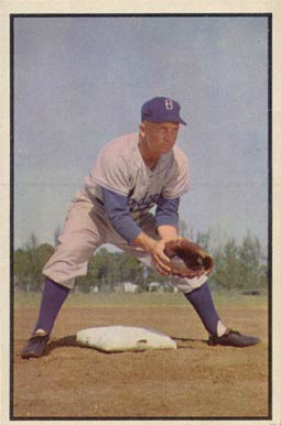 1953 Bowman Color Bobby Morgan #135 Baseball Card