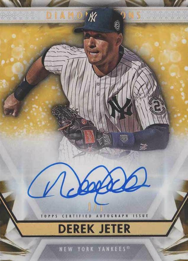 2019 Topps Diamond Icons Diamond Icons Autographs  Derek Jeter #DIA-DJ Baseball Card