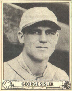 1940 Play Ball George Sisler #179 Baseball Card