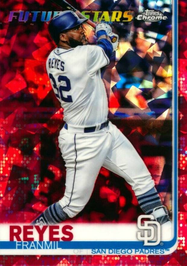 2019 Topps Chrome Sapphire Edition Franmil Reyes #186 Baseball Card