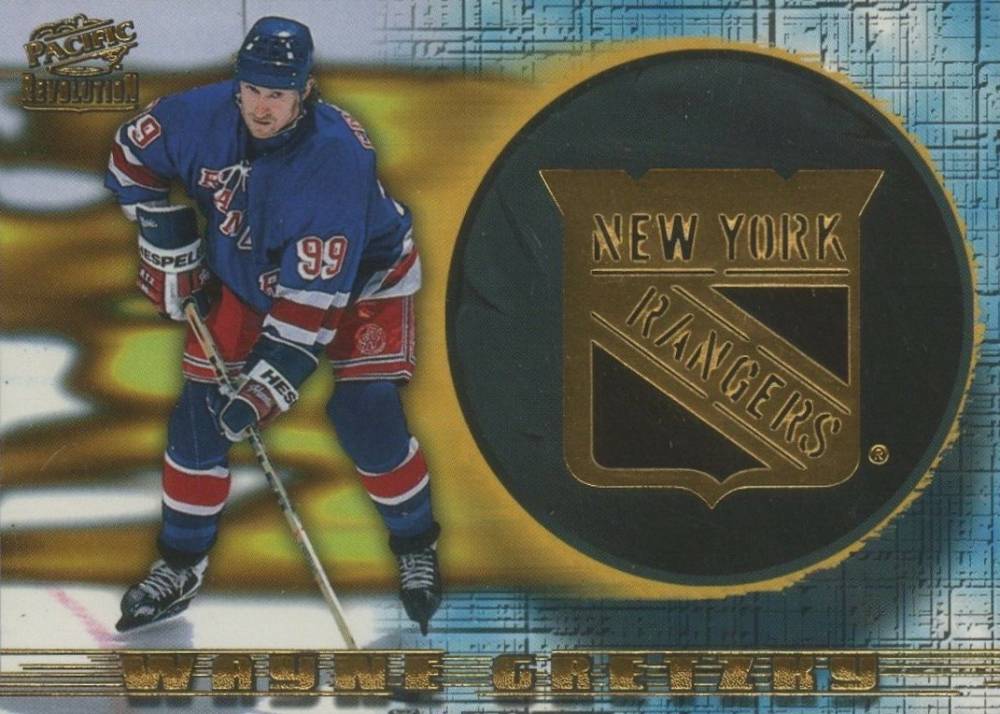 1997 Pacific Revolution Team Checklist Laser Cuts Wayne Gretzky #16 Hockey Card