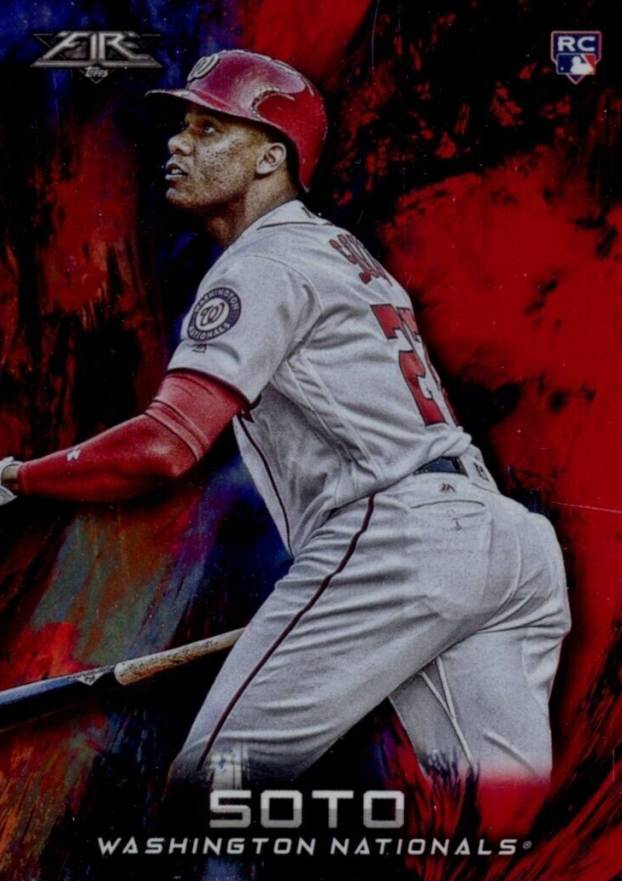 2018 Topps Fire  Juan Soto #181 Baseball Card