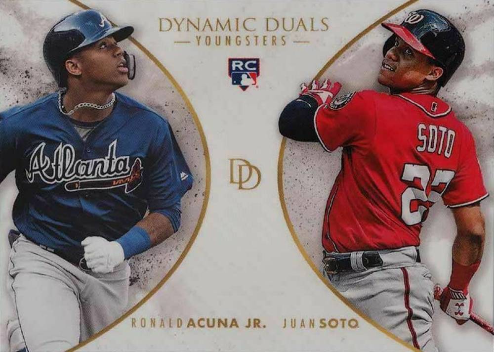 2018 Topps on Demand Dynamic Duals Youngsters Juan Soto/Ronald Acuna Jr. #YG6 Baseball Card