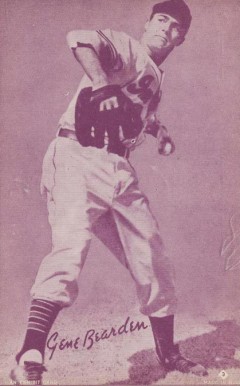 1953 Canadian Exhibits Gene Bearden #3 Baseball Card