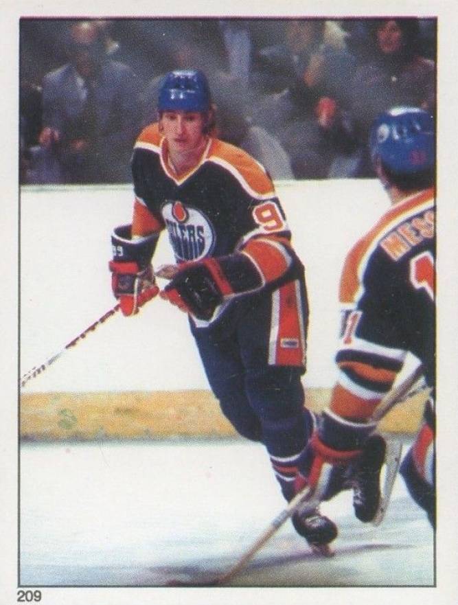 1981 O-Pee-Chee Sticker Wayne Gretzky #209 Hockey Card