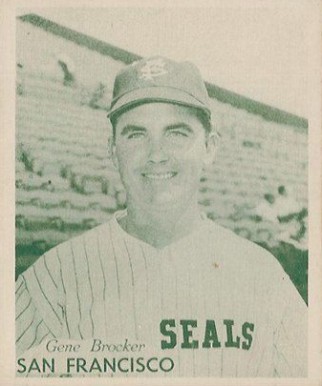 1949 Hage's Dairy Gene Brocker # Baseball Card