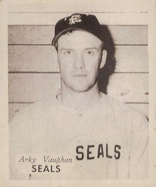 1949 Hage's Dairy Arky Vaughan # Baseball Card