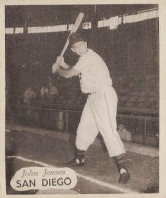 1949 Hage's Dairy John Jensen # Baseball Card