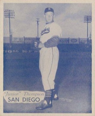 1949 Hage's Dairy Junior Thompson # Baseball Card