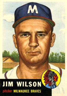 1953 Topps Jim Wilson #208 Baseball Card