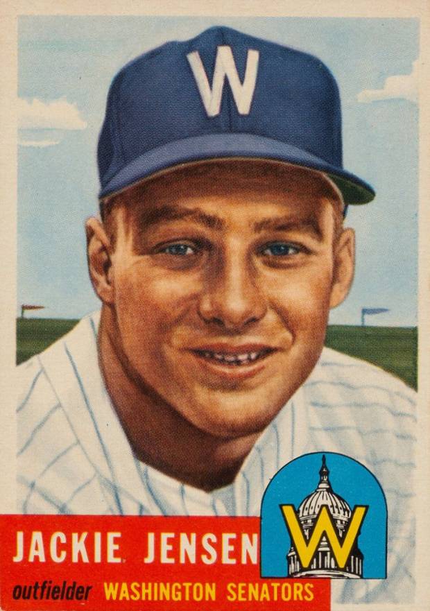 1953 Topps Jackie Jensen #265 Baseball Card