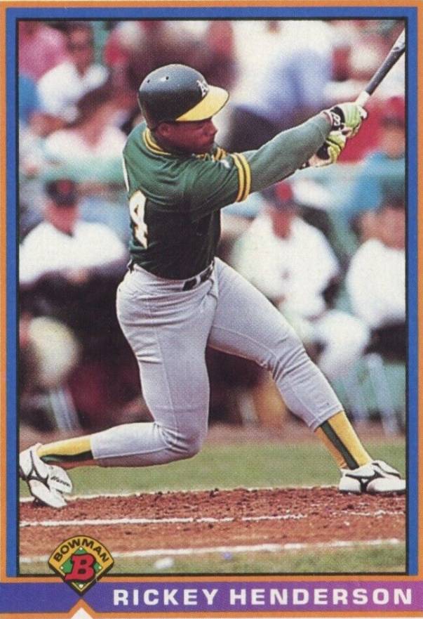 1991 Bowman Rickey Henderson #213 Baseball Card