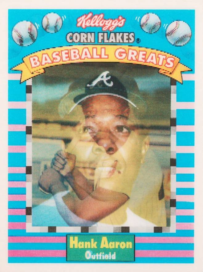 1991 Kellogg's Hank Aaron #2 Baseball Card