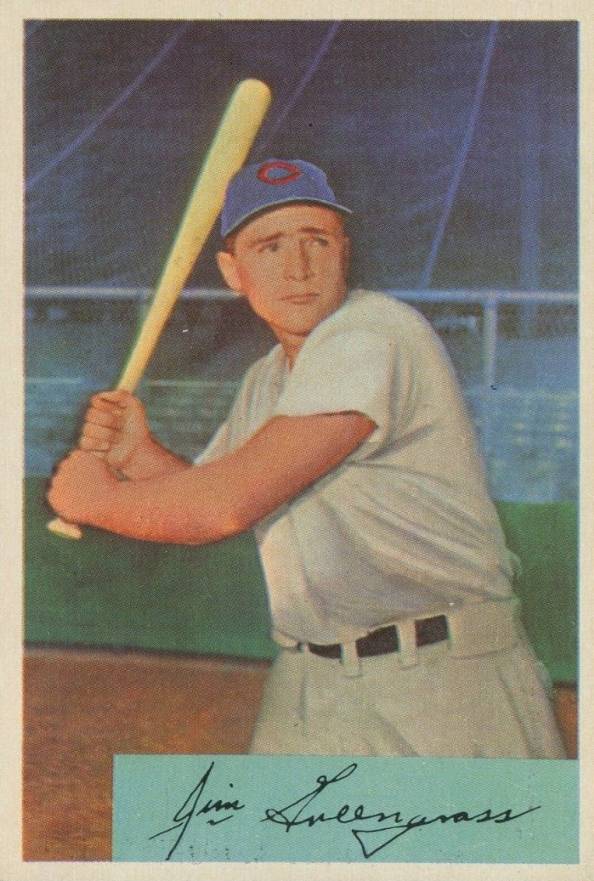 1954 Bowman Jim Greengrass #28a Baseball Card